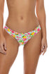 Luli Fama Limoncello Seamless Reversible Peek A Boo Row Wavy Back Ruched Bottom